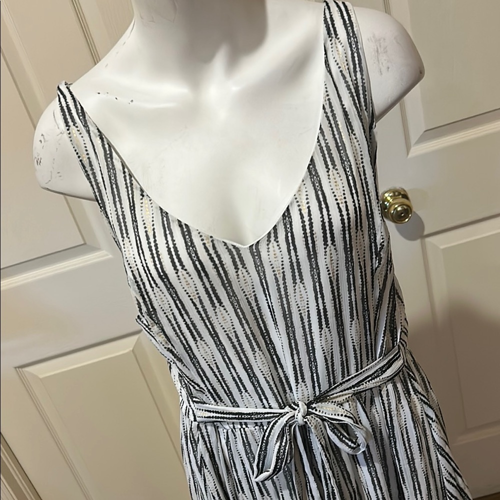 Torrid Black and White Striped Midi Dress - Picture 2 of 10
